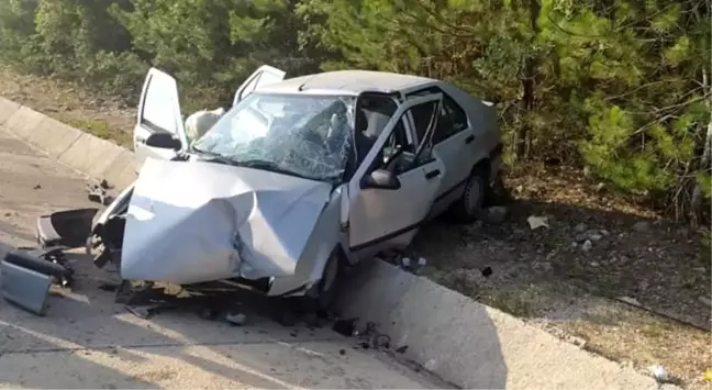 Yoldan çıkan otomobil takla attı: 5 yaralı