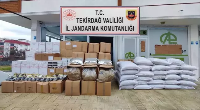 Tekirdağ'da 840 Bin Makaron Ele Geçirildi