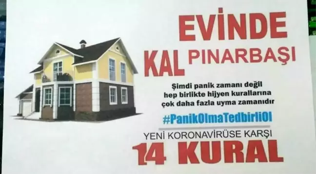Uzunluoğlu'ndan Pınarbaşılılara 'Evde kal' çağrısı