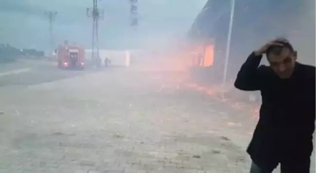Hatay'da fabrika yangını