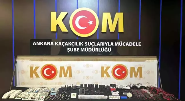 Ankara'da Kaçakçılık Operasyonu: 1 Gözaltı ve Çok Sayıda Eşya Ele Geçirildi