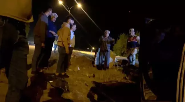 Hatay'da Seyir Halindeyken Aydınlatma Direğine Çarpan Otomobilde İki Kişi Yaralandı