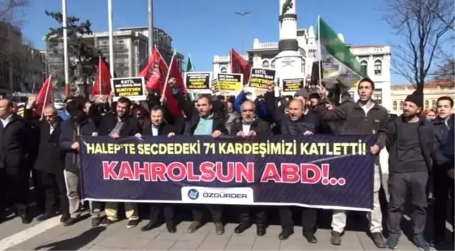 Dha İstanbul- Fatih'te ABD Protestosu