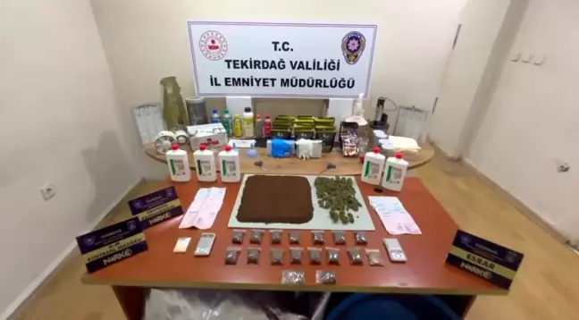 Tekirdağ'da Narkotik Operasyonu: 8 Gözaltı, Çok Sayıda Uyuşturucu ve Silah Ele Geçirildi