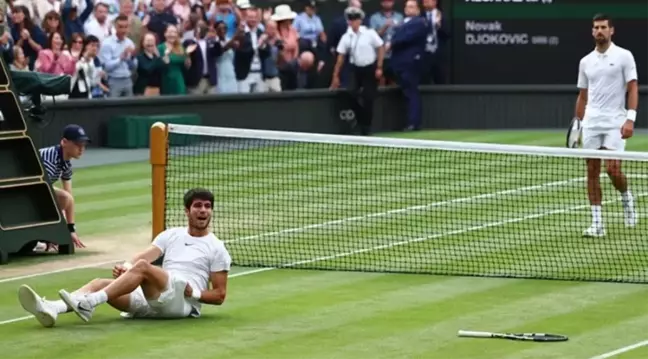 Wimbledon şampiyonu kim oldu 2023? Wimbledon 2023 tenis final maçını kim kazandı, setler kaç kaç bitti? Şampiyon Carlos Alcaraz mı Novak Djokovic mi?