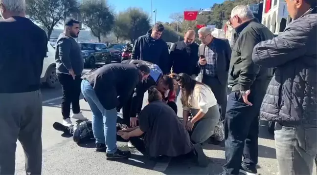 Sarıyer'de motosikletli zabıta kaza geçirdi