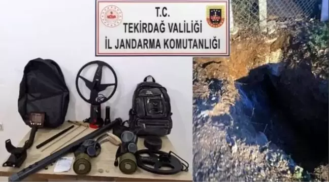 Tekirdağ'da Kaçak Kazı Operasyonu