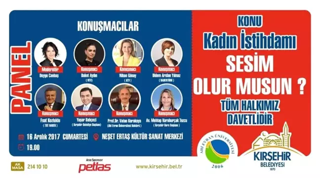 Kırşehir'de Kadın İstihdamı Paneli Düzenlenecek