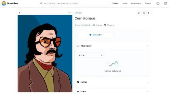 Cem Karaca'nın NFT portresine mahkeme engeli