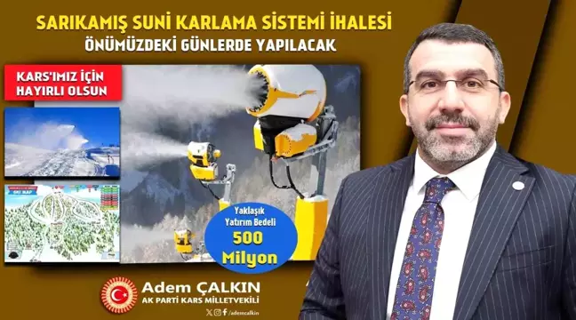 Sarıkamış Kayak Merkezi'ne 500 Milyon TL Değerinde Suni Karlama Yatırımı