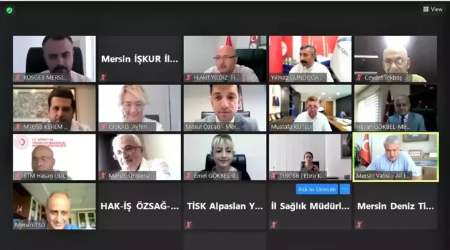 Mersin İl İstihdam ve Mesleki Eğitim Kurulu Toplantısı yapıldı