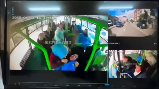 Halk Otobüsünde Fenalaşan Çocuğa Şoförden Hızlı Müdahale