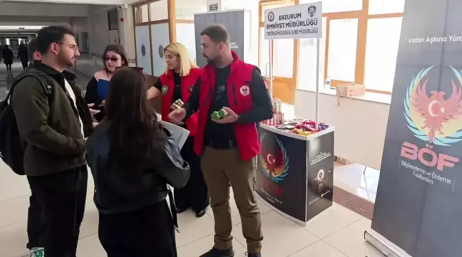 Erzurum'da Gençlere Terörle Mücadele Bilgilendirme Faaliyetleri
