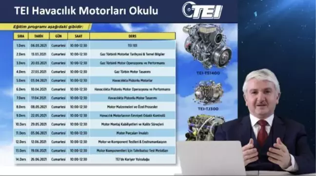 Havacılık Motorları Okulu'nda 5 bin öğrenciye çevrim içi eğitim
