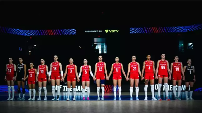 A Milli Kadın Voleybol Takımı Almanya'yı mağlup etti