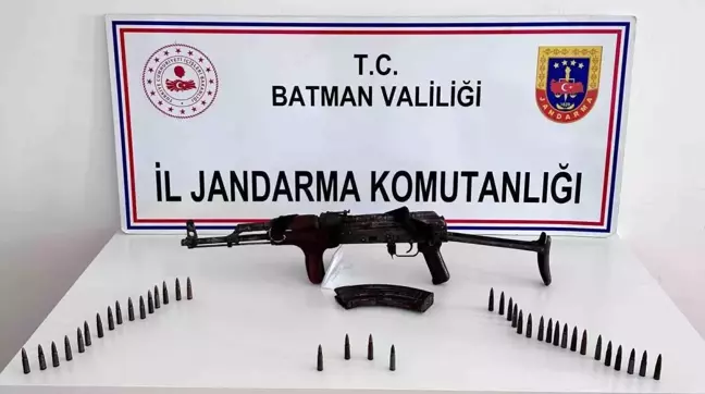 Batman'da Kaçakçılık Operasyonu: Kaleşnikof Tüfeği Ele Geçirildi