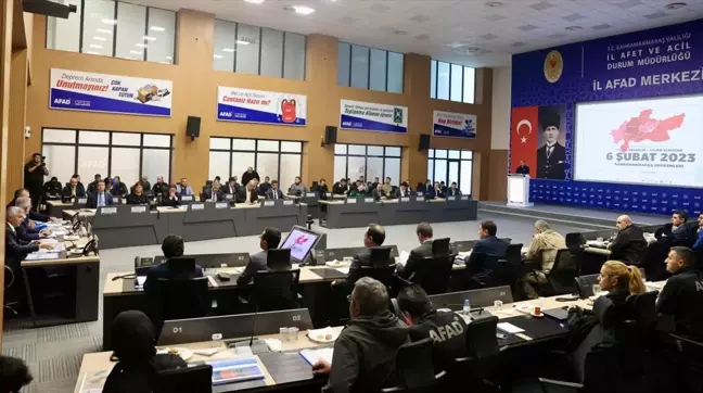 Kahramanmaraş'ta Afet Koordinasyon Toplantısı Düzenlendi