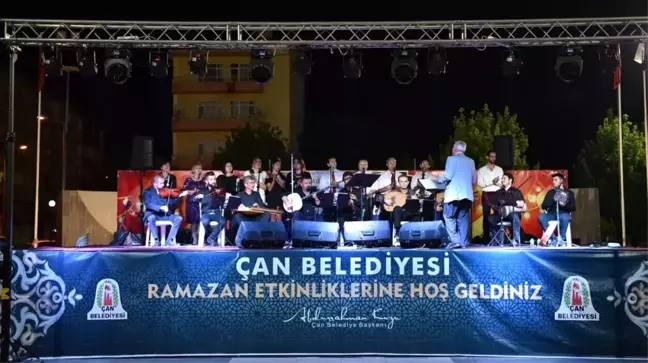 Çan Belediyesi 9'uncu Ramazan Etkinliklerinde Musiki Ziyafeti