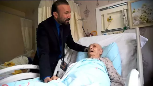 Başkan Doğan 5 Yıl Önce Bisiklet Hediye Ettiği Mehmet Dede'yi Hastanede Ziyaret Etti
