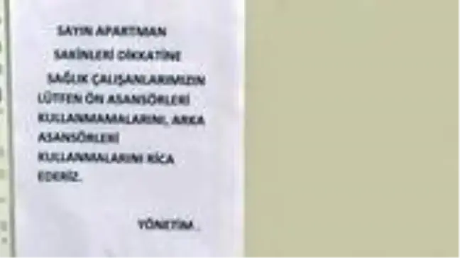 Sağlık çalışanlarının ayrımcılık yapan site yönetimine verdiği cevap takdir topladı