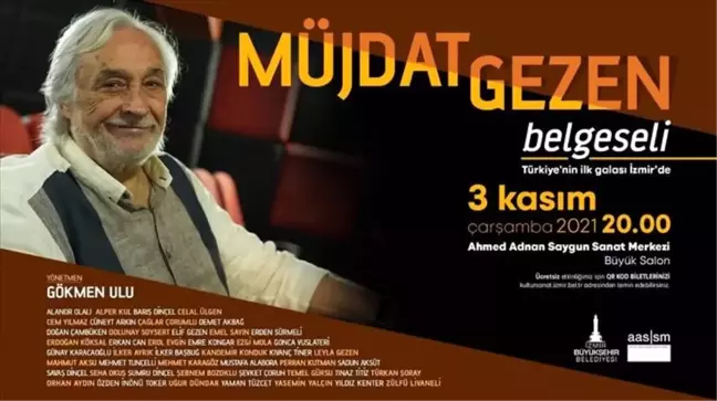 Müjdat Gezen belgeselinin ilk gösterimi İzmir'de