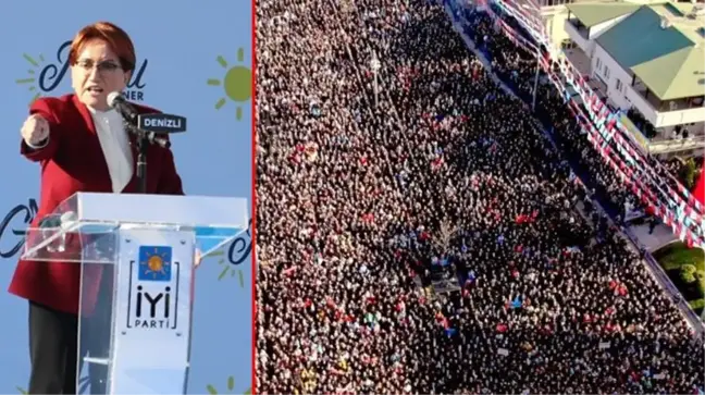 Akşener'in Denizli mitingi ortalığı karıştırdı! AK Parti'nin