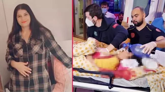 Eşinin bıçakla öldürdüğü Elif, kucağındaki Ali bebeği korumaya çalışmış