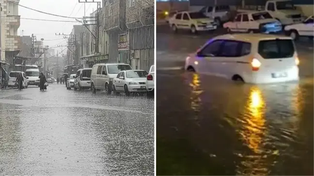 Şanlıurfa'da sağanak yağış hayatı felç etti, okullar 1 gün tatil edildi