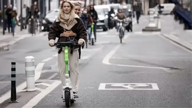 Paris'te yapılan scooter referandumundan, yüzde 90