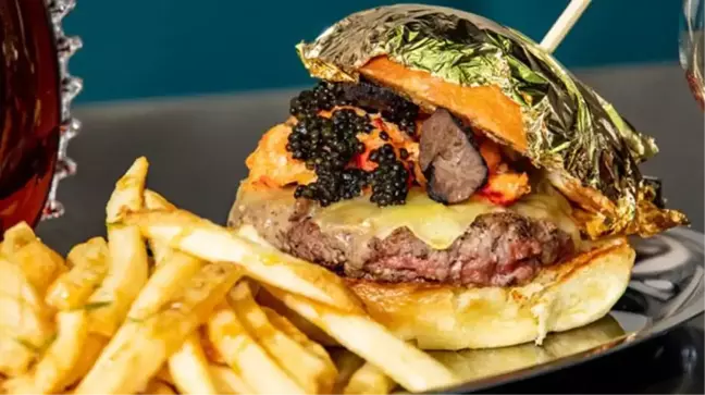 ABD bu hamburgeri konuşuyor! Havyar ve yenilebilir altının bulunduğu hamburgerin fiyatı tam 14 bin TL