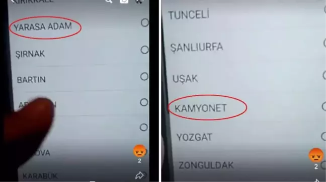 Anadolu Ajansı seçim sonuçları sayfasında illerin arasında