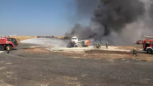 Şanlıurfa'da uçak kazası tatbikatı yapıldı