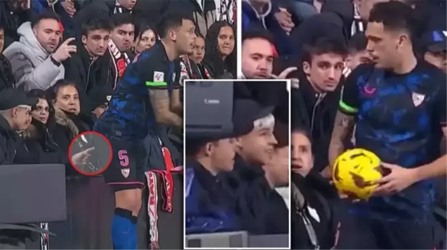 Taç atışı kullanan Arjantinli futbolcu Lucas Ocampos'u parmakla taciz ettiler