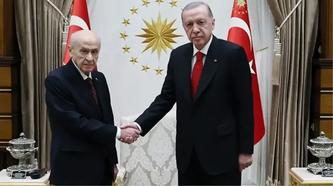 Cumhurbaşkanı Erdoğan Beştepe'de Bahçeli ile görüştü