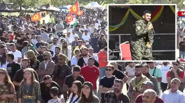 Fransa'da terör festivali! PKK bayraklarıyla örgüt propagandası yaptılar