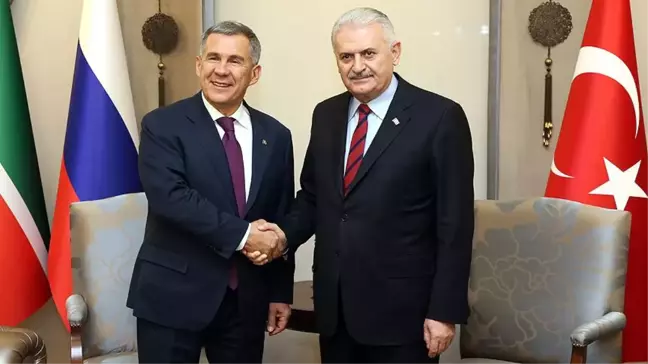 Başbakan Yıldırım'ın Minnihanov ile Görüşmesi