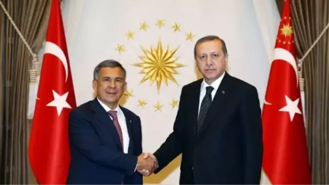 Cumhurbaşkanı Erdoğan, Tataristan Cumhurbaşkanı Minnihanov'u Kabul Etti