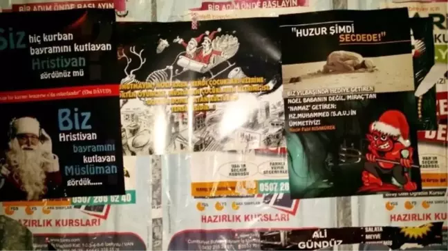 Yılbaşı Eğlencelerine ve Noel'e Afişli Tepki