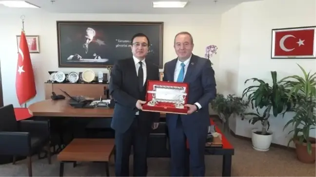 Başkan Şahiner'den, Kaymakam Bilgin'e Ziyaret
