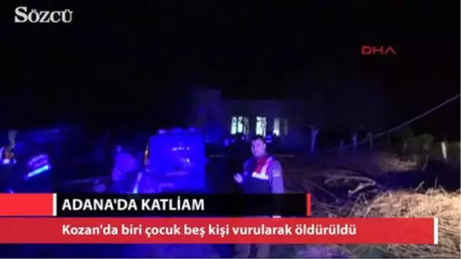 Adana'da Katliam 5 Ölü