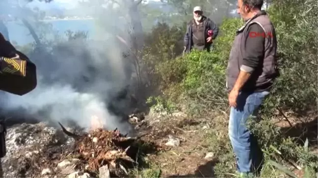 Denizden Kovalarla Su Taşıyarak Orman Yangınını Önlediler
