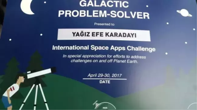 Nasa Space App Challenge'ta Ortaokul Öğrencisi 1. Oldu