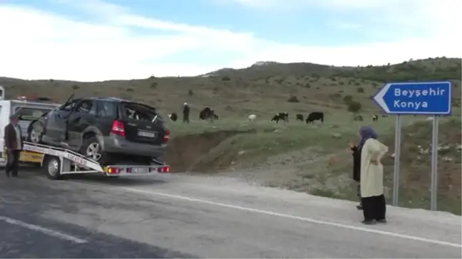 Konya'da Otomobil Devrildi: 1 Ölü, 2 Yaralı