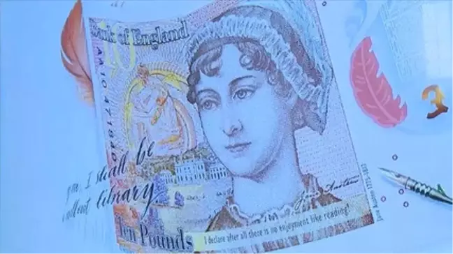 Yeni 10 Sterlin Banknotlarda Jane Austen'ın Resmi Kullanıldı