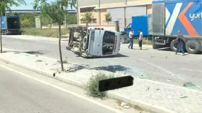 Denizli'de 7 Kişinin Yaralandığı Trafik Kazası Güvenlik Kamerasında