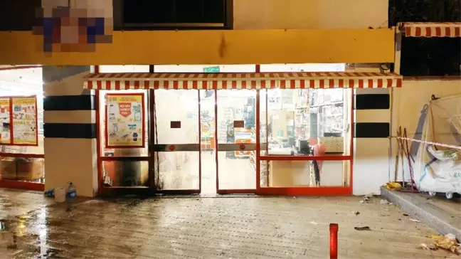 (Özel Görüntülerle) Eyüp'te Markete Molotofkokteylli Saldırı