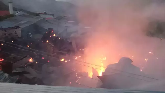 Erzincan'da Yangın