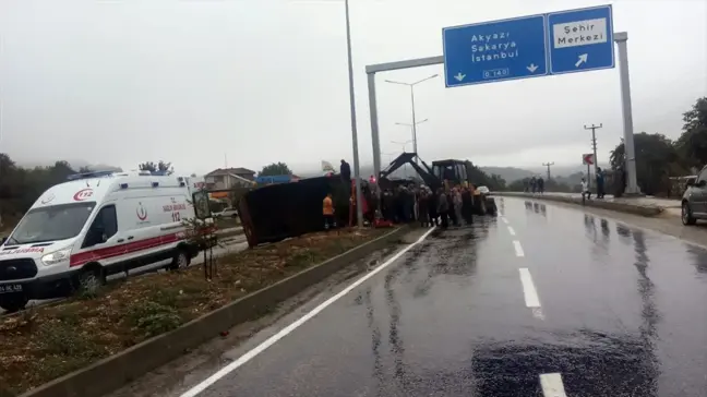 Mudurnu'da Trafik Kazası: 1 Yaralı