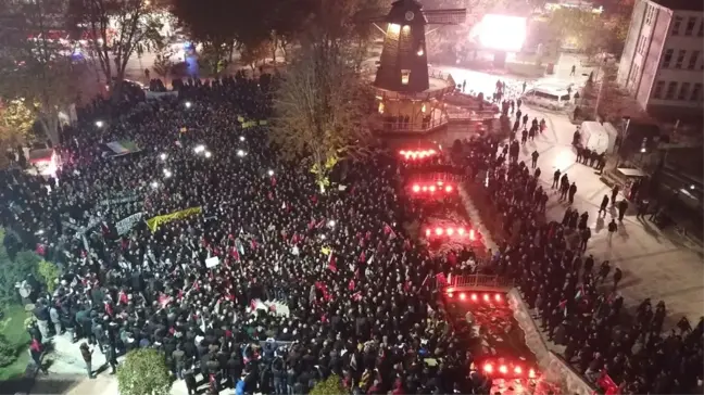 Malatya'da Binlerce Vatandaş Kudüs İçin Yürüdü