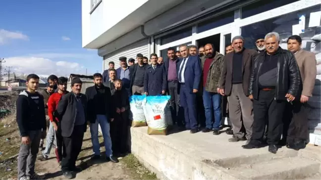 Ağrı'da Çiftçilere Yonca Tohumu Dağıtıldı